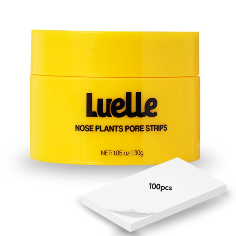 Luelle  Pore Strips Deep Cleansing Patch System Blackhead Remover Nose Plants Strips with 100 PCS Blackhead Remover Peel off Mask Face  Nose